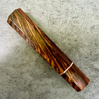 Custom Japanese Knife handle (wa handle) for 240mm: Awesome Cocobolo and copper