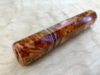 Custom Japanese Knife Handle (Wa Handle) - Dyed Canadian Yellow Cedar