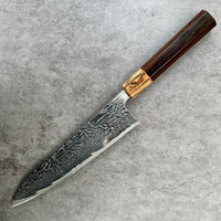 Custom Tsunehisa Nami AUS10 Damascus Gyuto 210 mm - Ziricote and Sycamore