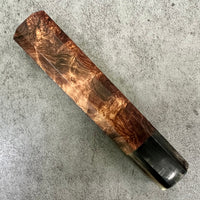 Custom Japanese Knife handle (wa handle) for 240mm : Honduran Rosewood Burl and horn
