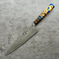 Yoshimi Kato SG2 Damascus Gyuto 210 mm - Buckeye burl hybrid