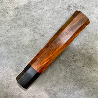 Custom Japanese Knife handle (wa handle) for 240mm - Siamese Rosewood and horn