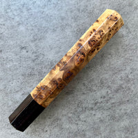 Custom Japanese Knife handle (wa handle) for 165-210mm: Japanese Elm Burl