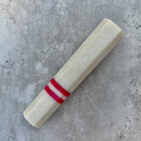 Custom Japanese Knife handle (wa handle) for 165-210mm : White pearl and pink double stripe