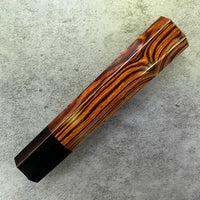 Custom Japanese Knife handle (wa handle) for 165-210 mm - Desert ironwood and horn