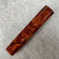 Custom Japanese Knife handle (wa handle) for 240 mm: Ironwood burl