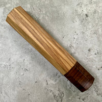 Custom Japanese Knife handle (wa handle) for 165-210mm - olive and ringed gidgee