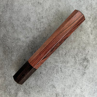 Custom Japanese Knife handle (wa handle) for 165-210mm: Honduran Rosewood and African Blackwood