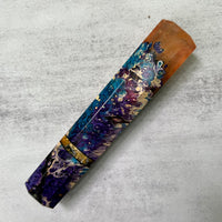 Custom Japanese Knife handle (wa handle) for 165-210 mm - Dyed Box elder hybrid