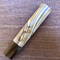 Custom Japanese Knife handle (wa handle) for 165-210mm - Olive and Tasmanian Blackwood