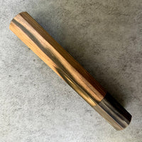 Custom Japanese Knife handle (wa handle) for 165-210mm: Mun Ebony and Horn