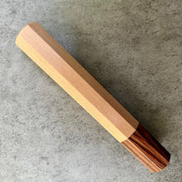 Custom Japanese Knife handle (wa handle) for 165-210mm: Sycamore and Honduran rosewood