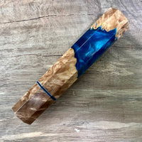Custom Japanese Knife handle (wa handle) for 165-210mm - Maple burl hybrid