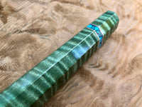 Custom Japanese Knife Handle - dyed curly maple