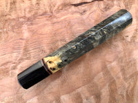Custom Japanese Knife Handle - Buckeye burl and Horn