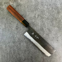 Custom Yu Kurosaki Fujin Aogami Super Hammered 165 Nakiri - Tiger Myrtle
