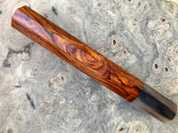Custom Japanese Knife handle (wa handle) for 270mm - Figured cocobolo and marbled horn