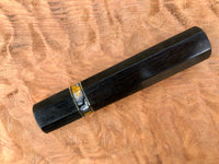 Custom Japanese Knife Handle - Gabon Ebony and Micarta