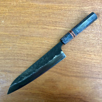 Manaka Kisuke Aogami 2 Gyuto 210mm - Dyed spalted curly maple