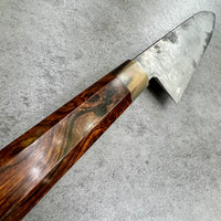 Custom Hunter Valley Blade hand rubbed San Mai 1095 Gyuto 210 mm - Desert ironwood burl