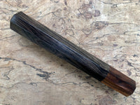 Custom Japanese Knife handle (wa handle) for 165-210mm - African Blackwood and desert ironwood
