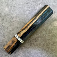 Custom Japanese Knife handle (wa handle) for 165-210mm - dyed spalted maple