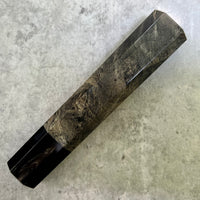 Custom Japanese Knife handle (wa handle) for 165-210mm - buckeye burl and horn