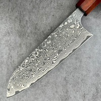 Custom Masakage Kumo Damascus VG10 Santoku 165mm - Siamese Rosewood