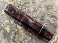 Custom Japanese Knife handle (wa handle) - Figured African Blackwood