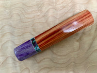 Custom Japanese Knife handle (wa handle) - Petty : Tulipwood (rosewood)