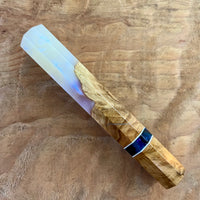Custom Japanese Knife handle (wa handle) for 210mm - hybrid burl