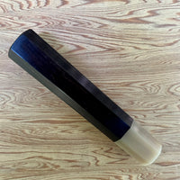 Hatsukokoro Japanese Knife handle (wa handle) - Ebony and blonde