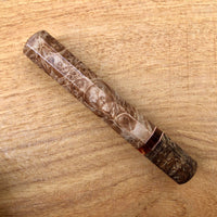 Custom Japanese Knife handle (wa handle) - Maple Burl and spalted maple