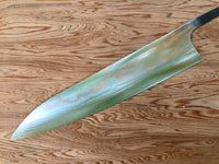 Yu Kurosaki Houou Rainbow Colored Damascus VG10 Gyuto 240 mm - Blade Only