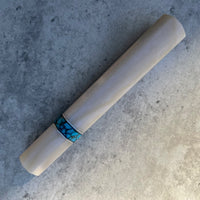 Custom Japanese Knife handle (wa handle) for 240mm : Blue pearl and Turquoise