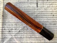 Custom Japanese Knife handle (wa handle) for 210mm - Cocobolo and marbled horn