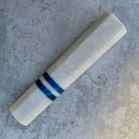 Custom Japanese Knife handle (wa handle) for 165-210mm : White pearl and infrared double stripe