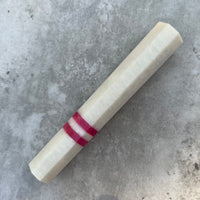 Custom Japanese Knife handle (wa handle) for 165-210mm : White pearl and pink double stripe