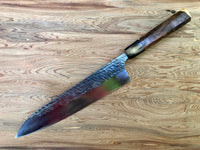 Custom Yu Kurosaki Raijin Gyuto 240 - Honduran Rosewood Burl