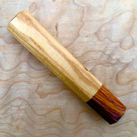 Custom Japanese Knife handle (wa handle) for 165-210mm - American chestnut and cocobolo