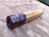 Custom Japanese Knife Handle - Cherry and rosewood