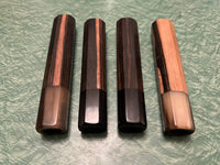 Hanoi Made Japanese Knife handle (wa handle) - Striped Ebony and Horn