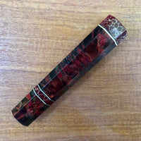 Custom Japanese Knife handle (wa handle) for 240mm - Karelian birch and stone