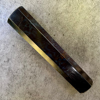 Custom Japanese Knife handle (wa handle) for 165-210mm: Dyed box elder and horn