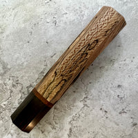 Custom Japanese Knife handle (wa handle) for 165-210 mm - Spalted Sycamore