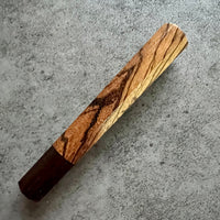 Custom Japanese Knife handle (wa handle) for petty knives: Zebrawood and Wenge
