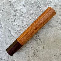 Custom Japanese Knife handle (wa handle) for 165-210mm : Pau Rosa and Honduran Rosewood
