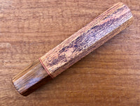 Custom Japanese Knife handle (wa handle) for 165-210mm : Inlayed honey locust and Rosewood