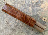 Custom Japanese Knife handle (wa handle) for 165-210 - Figured Walnut and Blonde horn