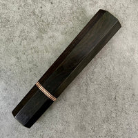 Custom Japanese Knife handle (wa handle) for 165-210mm - African Blackwood and copper